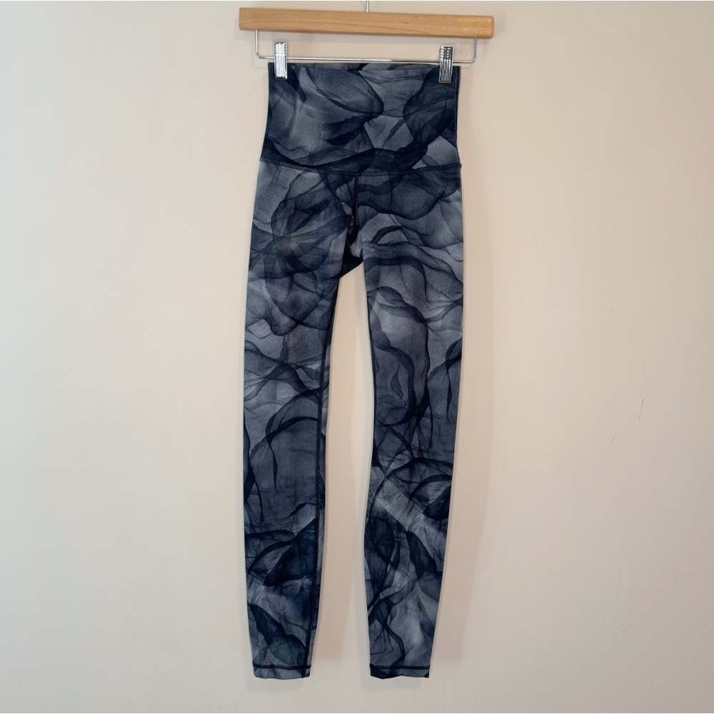 Lululemon Wunder Under Pant Hi-Rise Midnight Tulle Multi Black Legging Size 4